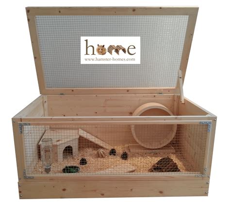 wooden hamster home